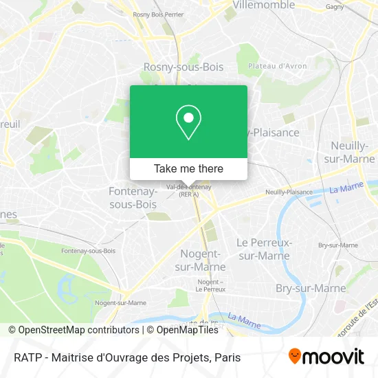 RATP - Maitrise d'Ouvrage des Projets map