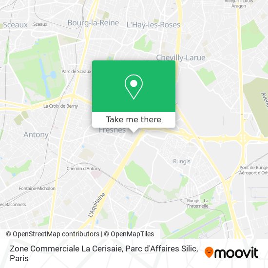 Zone Commerciale La Cerisaie, Parc d'Affaires Silic map