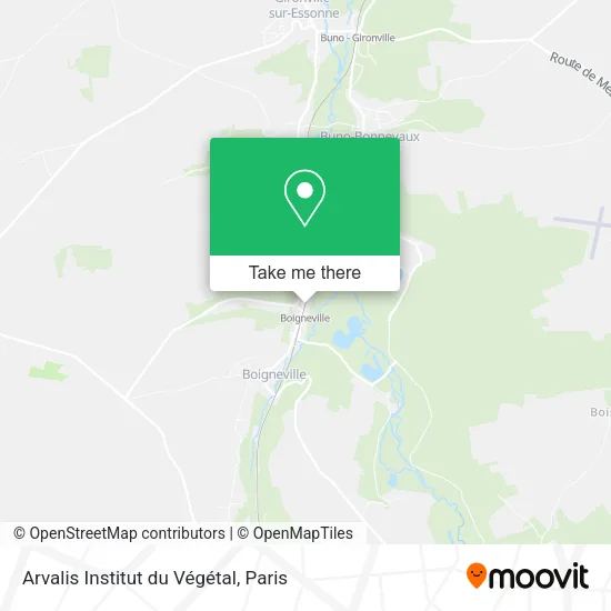 Arvalis Institut du Végétal map