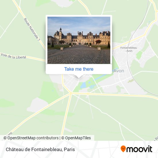 Mapa Château de Fontainebleau