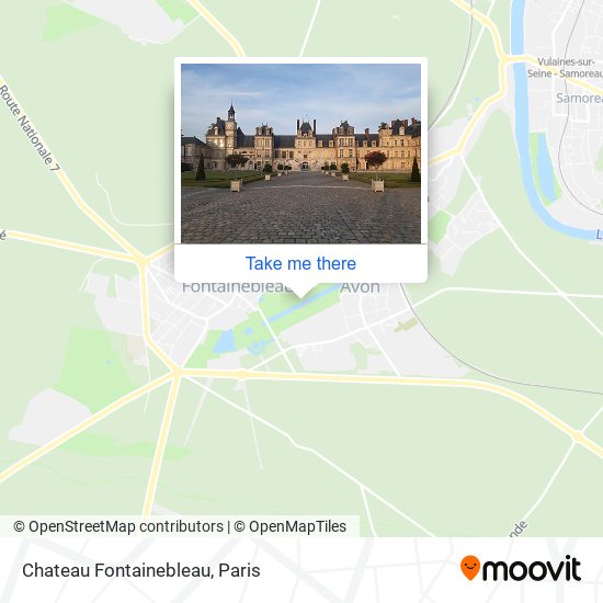 Mapa Chateau Fontainebleau