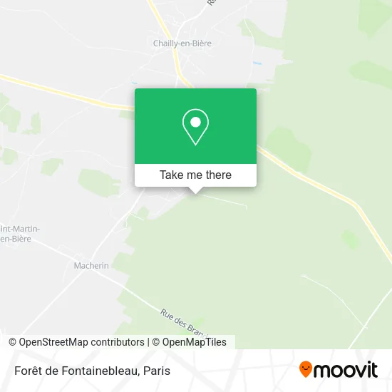 Forêt de Fontainebleau map