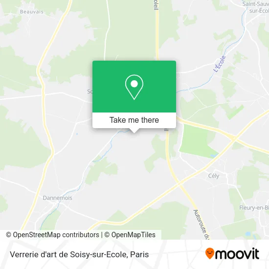 Verrerie d'art de Soisy-sur-Ecole map