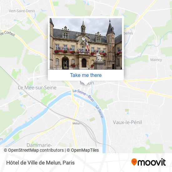Hôtel de Ville de Melun map
