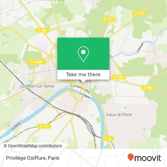 Privilège Coiffure map