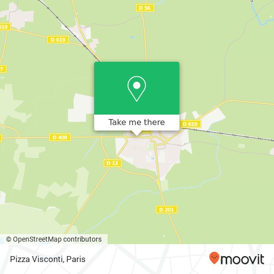 Pizza Visconti map