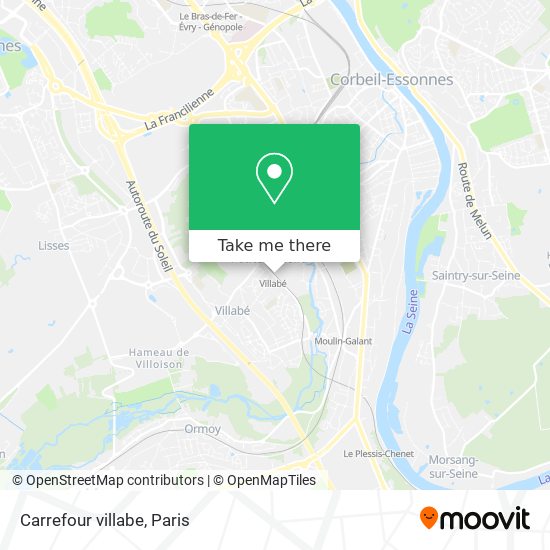 Carrefour villabe map