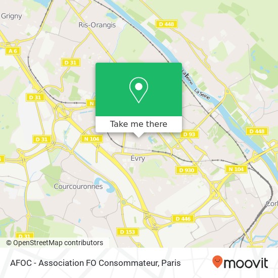 Mapa AFOC - Association FO Consommateur