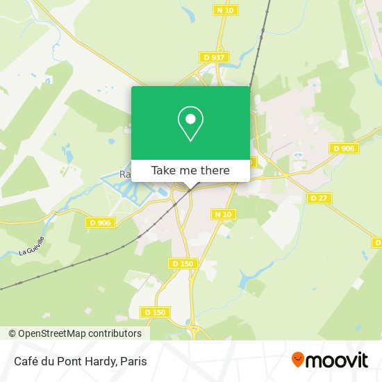 Café du Pont Hardy map