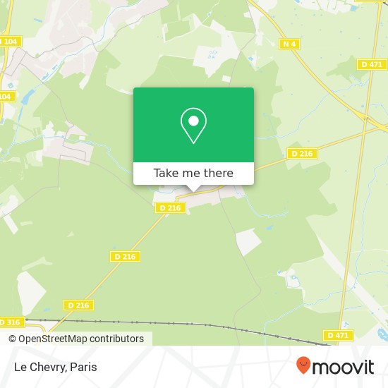 Mapa Le Chevry