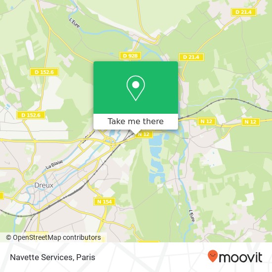 Navette Services map