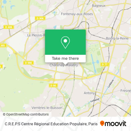 C.R.E.P.S Centre Régional Education Populaire map