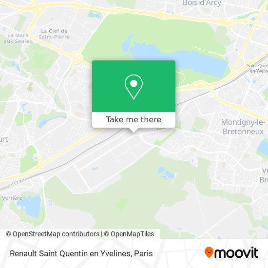 Renault Saint Quentin en Yvelines map