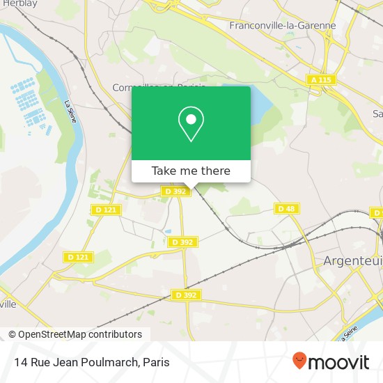 14 Rue Jean Poulmarch map