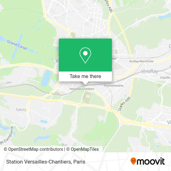 Station Versailles-Chantiers map