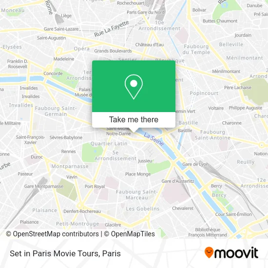 Set in Paris Movie Tours map