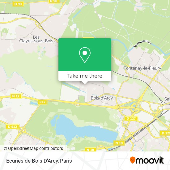 Mapa Ecuries de Bois D'Arcy