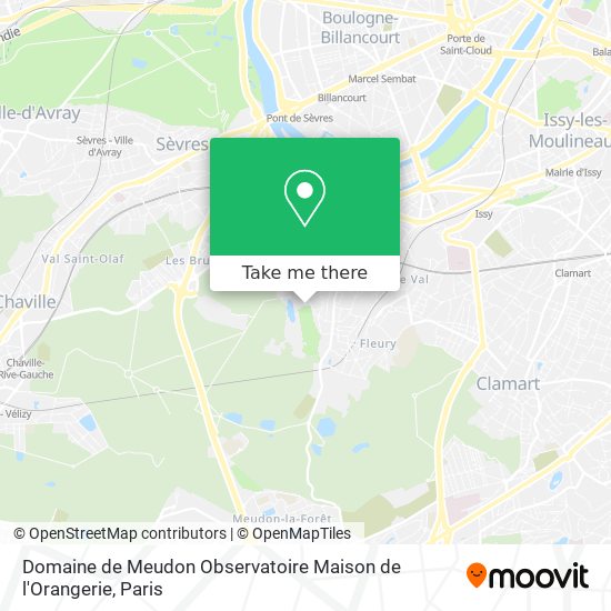 Domaine de Meudon Observatoire Maison de l'Orangerie map