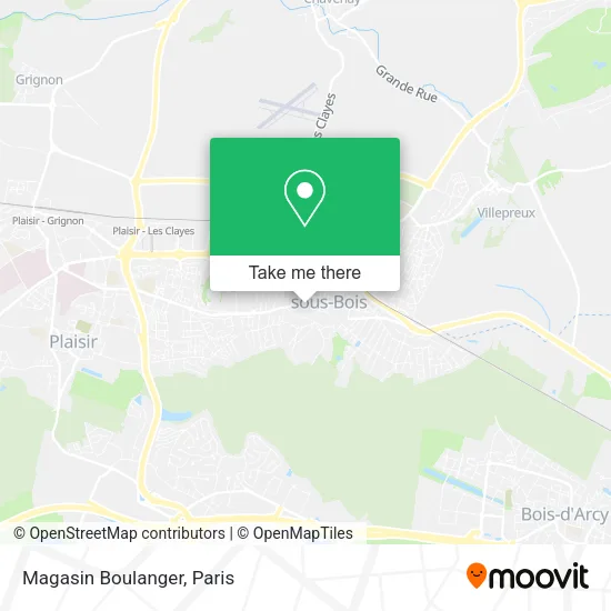 Magasin Boulanger map