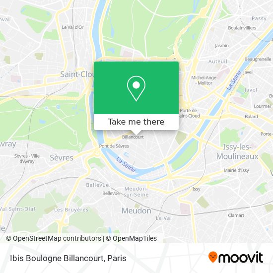 Ibis Boulogne Billancourt map