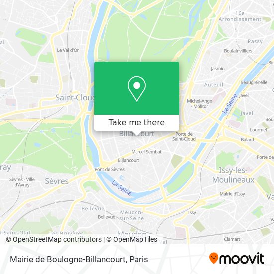 Mairie de Boulogne-Billancourt map