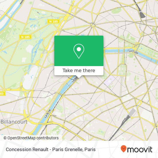 Mapa Concession Renault - Paris Grenelle