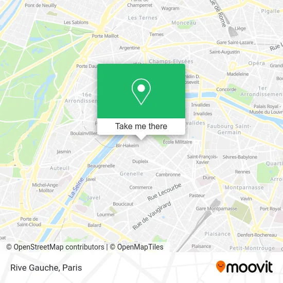 Rive Gauche map