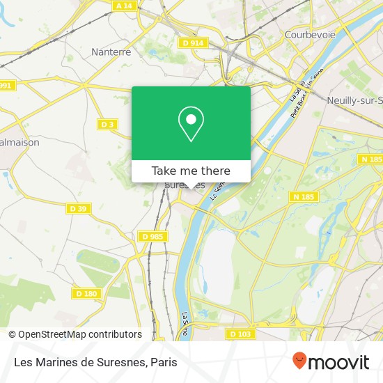 Les Marines de Suresnes map