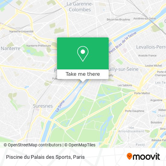 Piscine du Palais des Sports map