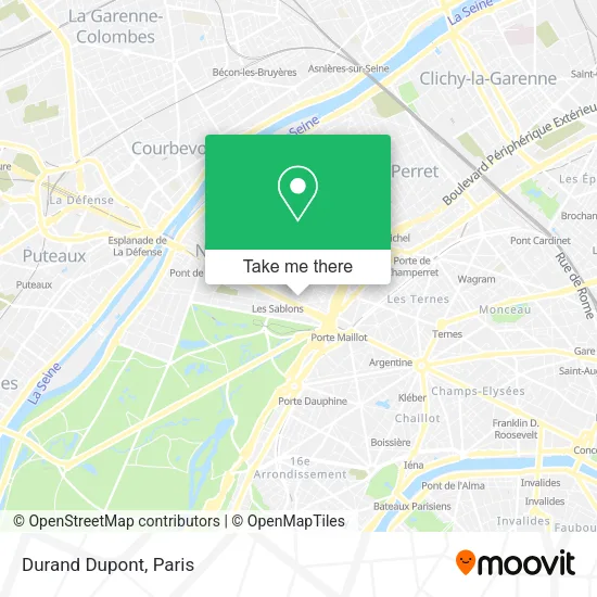 Durand Dupont map