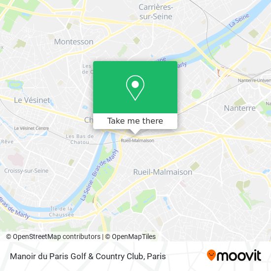 Manoir du  Paris Golf & Country Club map