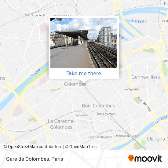 Gare de Colombes map