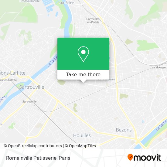 Mapa Romainville Patisserie
