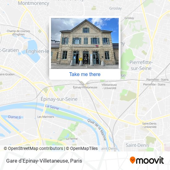 Gare d'Epinay-Villetaneuse map
