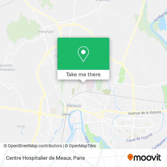 Centre Hospitalier de Meaux map