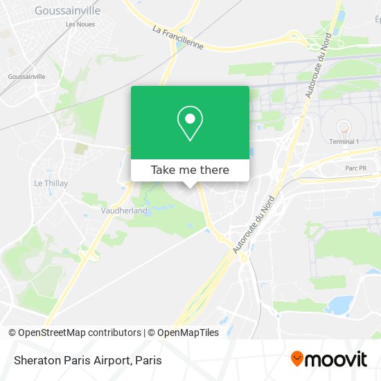 Mapa Sheraton Paris Airport