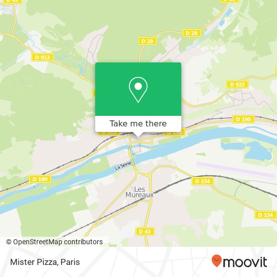 Mister Pizza map