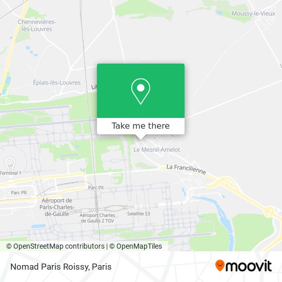 Mapa Nomad Paris Roissy