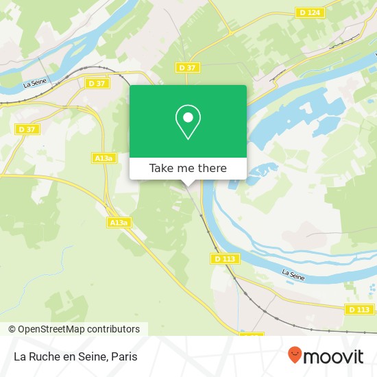 Mapa La Ruche en Seine