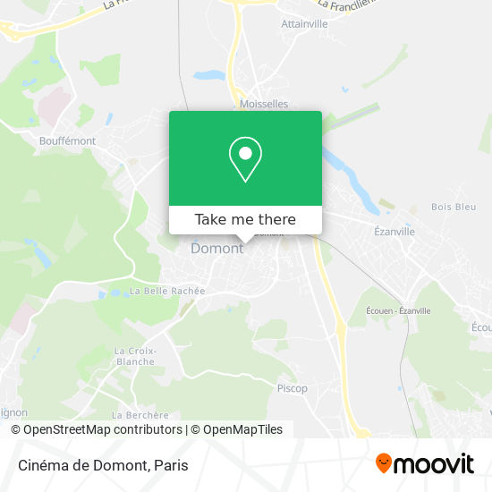 Cinéma de Domont map