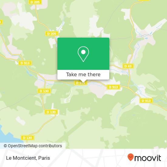 Mapa Le Montcient