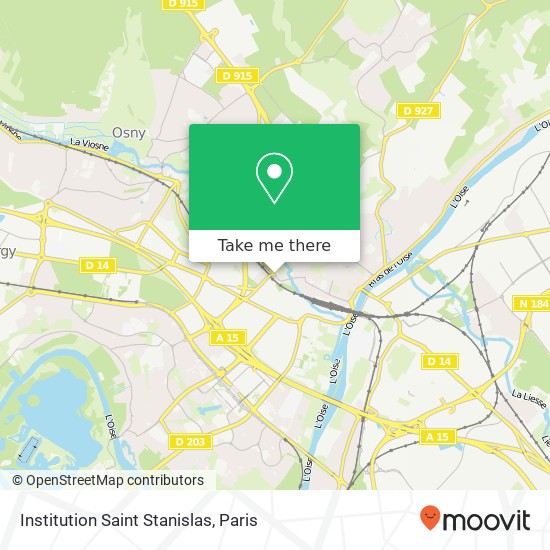 Institution Saint Stanislas map