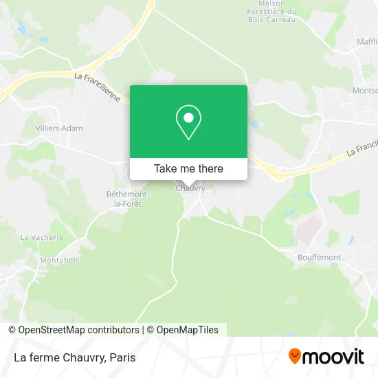 La ferme Chauvry map