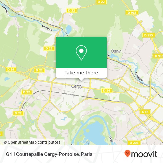 Grill Courtepaille Cergy-Pontoise map