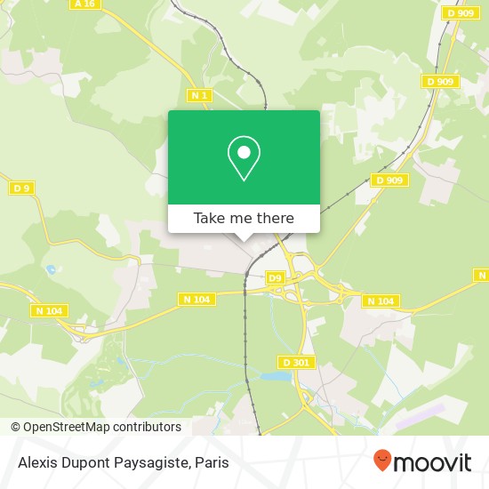 Alexis Dupont Paysagiste map