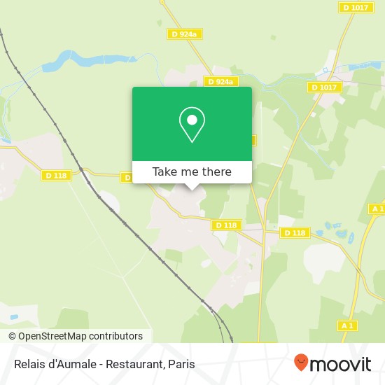 Mapa Relais d'Aumale - Restaurant