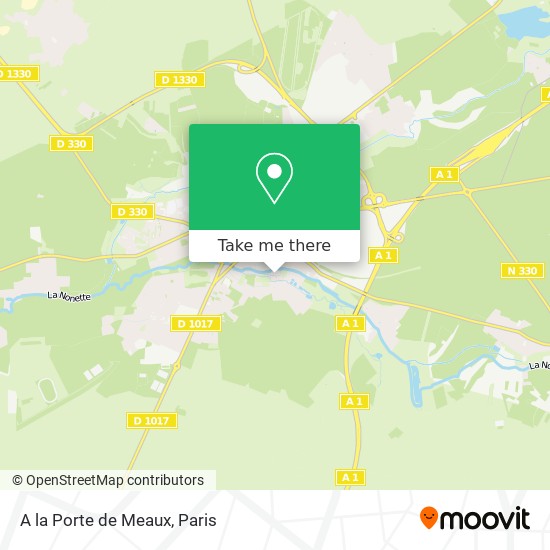 A la Porte de Meaux map