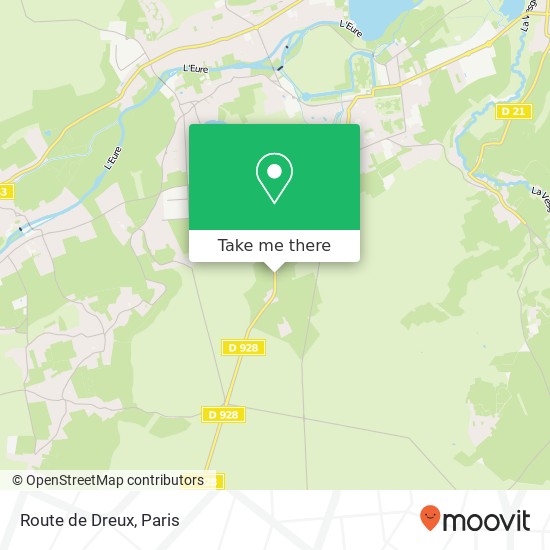 Route de Dreux map