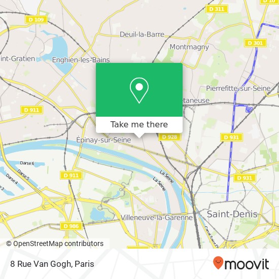 8 Rue Van Gogh map