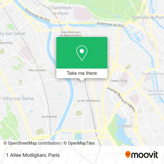1 Allée Modigliani map